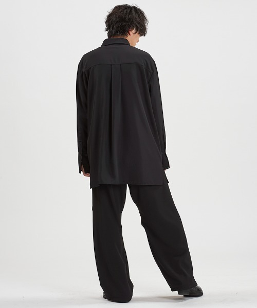 NO ID.（ノーアイディ）の「ms6453-ﾛﾝｸﾞSH シャツ(458006-435S)（シャツ/ブラウス・メンズ・グレー/ホワイト/ブラック・ONE SIZE）」の19枚目の写真