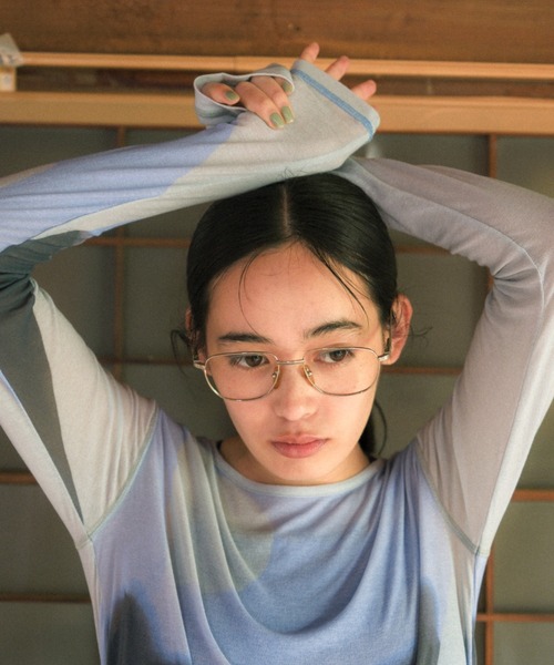 PAMM（パム）の「MABLE PAMM see-through tops（Tシャツ/カットソー・レディース・グリーン/グレー・フリー）」の10枚目の写真
