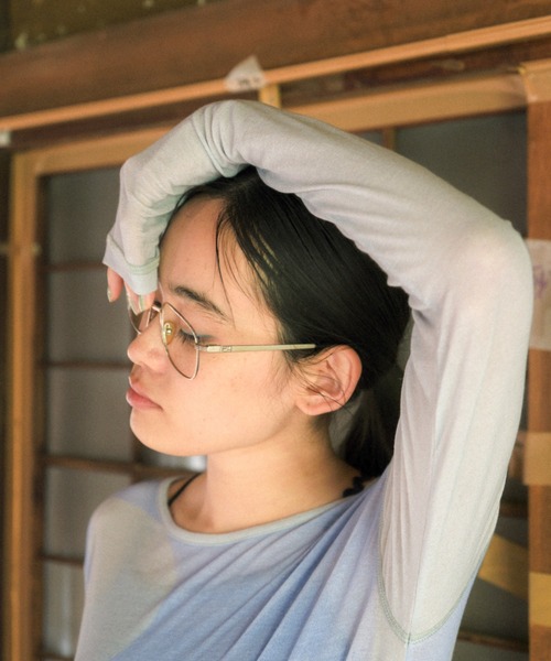 PAMM（パム）の「MABLE PAMM see-through tops（Tシャツ/カットソー・レディース・グリーン/グレー・フリー）」の12枚目の写真