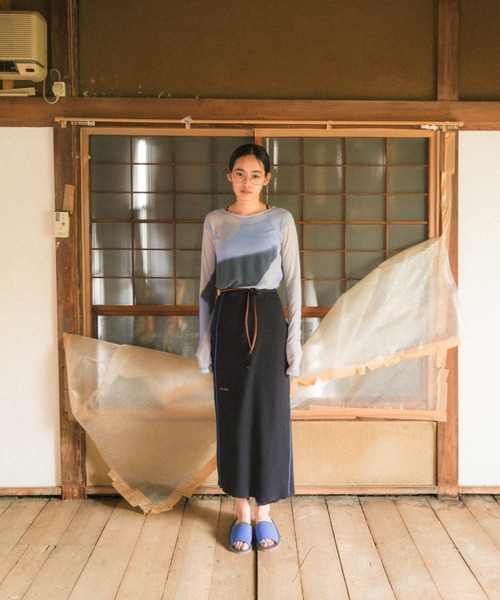 PAMM（パム）の「MABLE PAMM see-through tops（Tシャツ/カットソー・レディース・グリーン/グレー・フリー）」の4枚目の写真