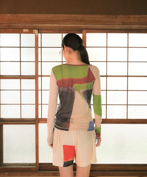 PAMM（パム）の「MABLE PAMM see-through tops（Tシャツ/カットソー・レディース・グリーン/グレー・フリー）」の18枚目の写真