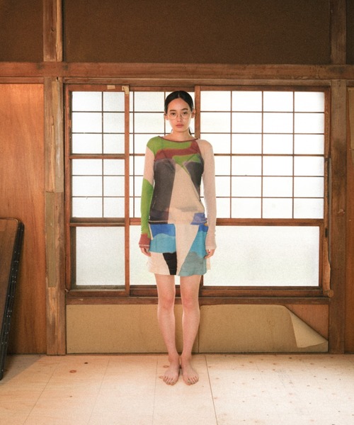 PAMM（パム）の「MABLE PAMM see-through tops（Tシャツ/カットソー・レディース・グリーン/グレー・フリー）」の19枚目の写真