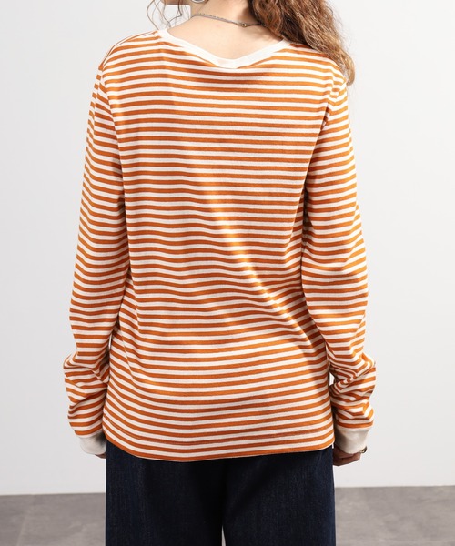 SO(エスオー)の「長袖Tシャツ(Tシャツ/カットソー・レディース・スミクロ/オレンジ系その他・F)」の18枚目の写真