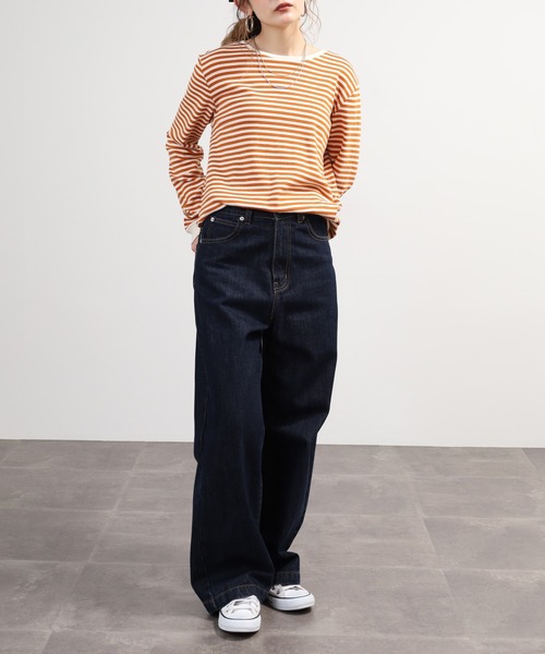 SO(エスオー)の「長袖Tシャツ(Tシャツ/カットソー・レディース・スミクロ/オレンジ系その他・F)」の14枚目の写真