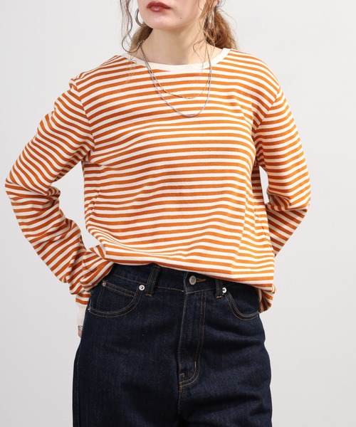 SO(エスオー)の「長袖Tシャツ(Tシャツ/カットソー・レディース・スミクロ/オレンジ系その他・F)」の11枚目の写真