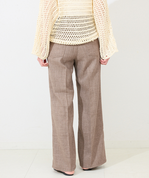 SLOBE IENA(スローブイエナ)の「Wrangler/ラングラー SLOBE別注 ワイドランチャー(スラックス・レディース・ネイビー/ベージュ・40/38/36)」の10枚目の写真