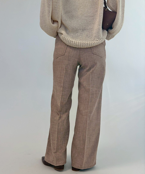 Wrangler(ラングラー)の「Wrangler/ラングラー SLOBE別注 ワイドランチャー(スラックス・レディース・ネイビー/ベージュ・40/38/36)」の9枚目の写真
