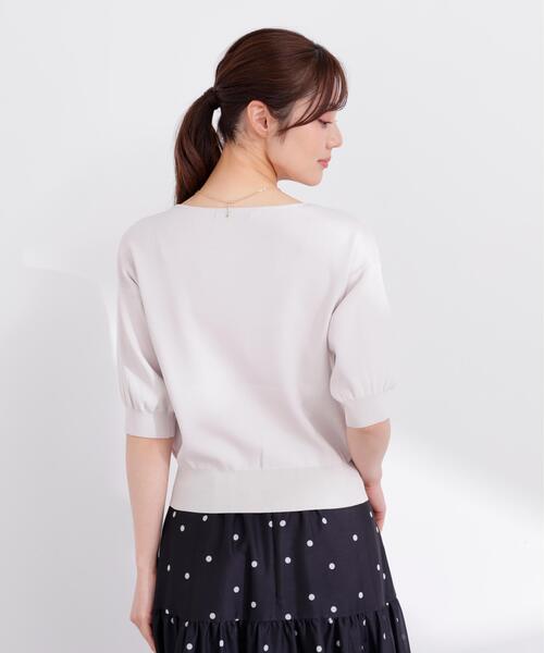 PROPORTION BODY DRESSING(プロポーションボディドレッシング)の「5分袖ハートカットドルマン / 1216170404(ニット/セーター・レディース・グレー/ネイビー/オレンジ/ホワイト・SMALL/MEDIUM)」の16枚目の写真