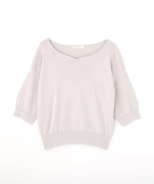 PROPORTION BODY DRESSING(プロポーションボディドレッシング)の「5分袖ハートカットドルマン / 1216170404(ニット/セーター・レディース・グレー/ネイビー/オレンジ/ホワイト・SMALL/MEDIUM)」の20枚目の写真