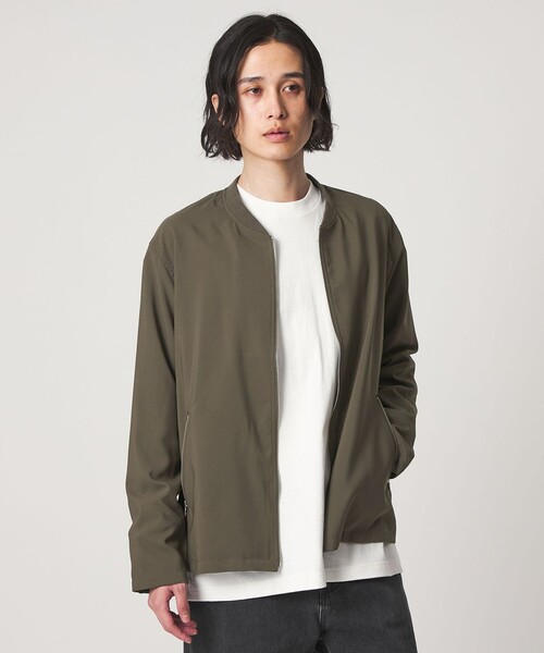 A DAY IN THE LIFE UNITED ARROWS(アデイインザライフユナイテッドアローズ)の「ハイツイスト リブ ブルゾン-吸水速乾-<A DAY IN THE LIFE>(その他アウター・メンズ・ネイビー/ナチュラル/オリーブ/ブラック・XL/M/S/L)」の7枚目の写真