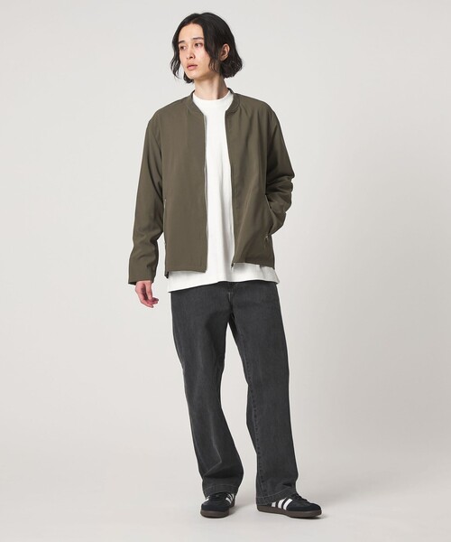 A DAY IN THE LIFE UNITED ARROWS(アデイインザライフユナイテッドアローズ)の「ハイツイスト リブ ブルゾン-吸水速乾-<A DAY IN THE LIFE>(その他アウター・メンズ・ネイビー/ナチュラル/オリーブ/ブラック・XL/M/S/L)」の8枚目の写真