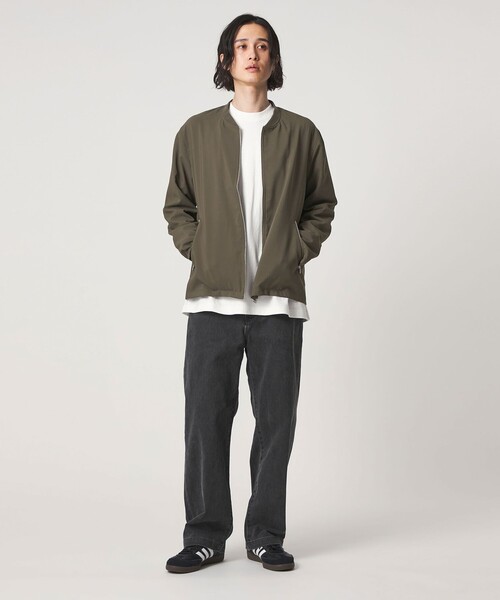 A DAY IN THE LIFE UNITED ARROWS(アデイインザライフユナイテッドアローズ)の「ハイツイスト リブ ブルゾン-吸水速乾-<A DAY IN THE LIFE>(その他アウター・メンズ・ネイビー/ナチュラル/オリーブ/ブラック・XL/M/S/L)」の9枚目の写真