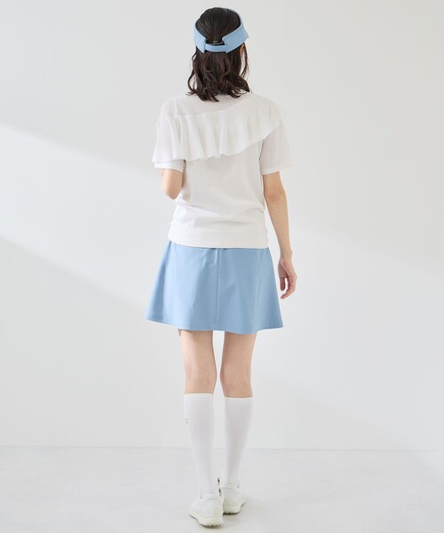 JUN&ROPE'（ジュンアンドロペ）の「ライトデニム風フレアスカート/UV・接触冷感（スカート・レディース・ブラック/サックスブルー/ネイビー・L/M/S）」の7枚目の写真