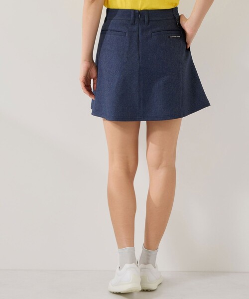 JUN&ROPE'（ジュンアンドロペ）の「ライトデニム風フレアスカート/UV・接触冷感（スカート・レディース・ブラック/サックスブルー/ネイビー・L/M/S）」の11枚目の写真