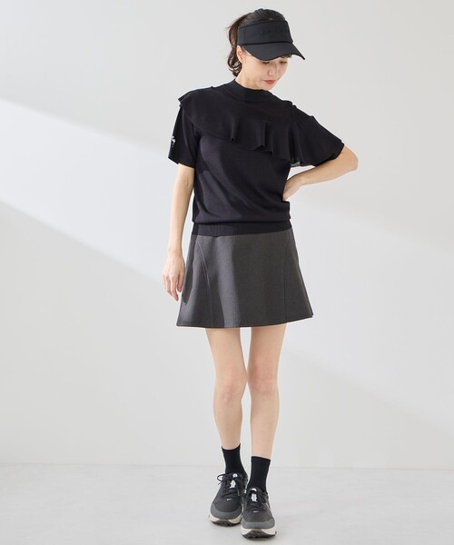 JUN&ROPE'（ジュンアンドロペ）の「ライトデニム風フレアスカート/UV・接触冷感（スカート・レディース・ブラック/サックスブルー/ネイビー・L/M/S）」の19枚目の写真