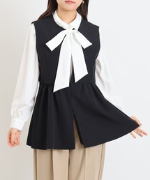 TRUDEA | ノーカラー　ジレ　ジャケット(ノーカラージャケット)