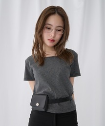 Unblend | 【Unblend】Uネック コンパクトアソート半袖Tシャツ(Tシャツ/カットソー)