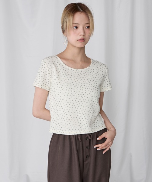 Unblend（アンブレンド）の「【Unblend】Uネック コンパクトアソート半袖Tシャツ（Tシャツ/カットソー・レディース・レッド/杢グレー/ネイビー/チャコール/アイボリー/ブラック・FREE）」の14枚目の写真