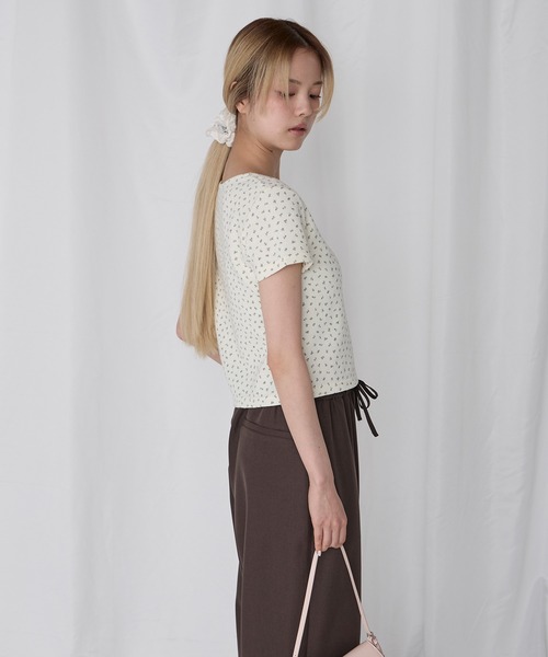 Unblend（アンブレンド）の「【Unblend】Uネック コンパクトアソート半袖Tシャツ（Tシャツ/カットソー・レディース・レッド/杢グレー/ネイビー/チャコール/アイボリー/ブラック・FREE）」の17枚目の写真
