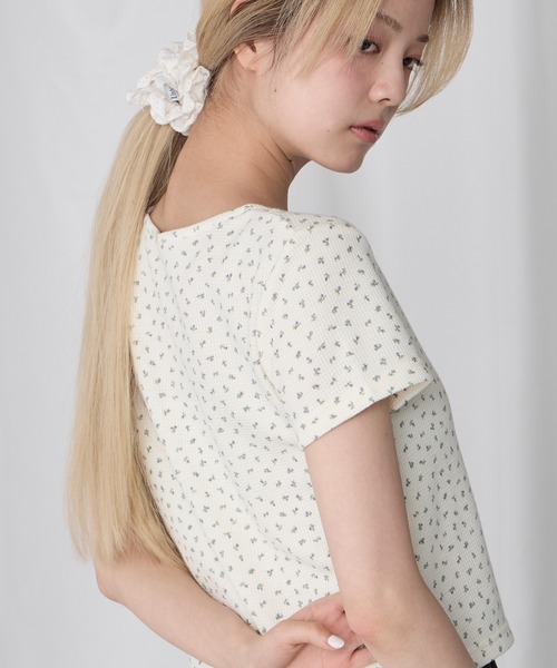 Unblend（アンブレンド）の「【Unblend】Uネック コンパクトアソート半袖Tシャツ（Tシャツ/カットソー・レディース・レッド/杢グレー/ネイビー/チャコール/アイボリー/ブラック・FREE）」の19枚目の写真