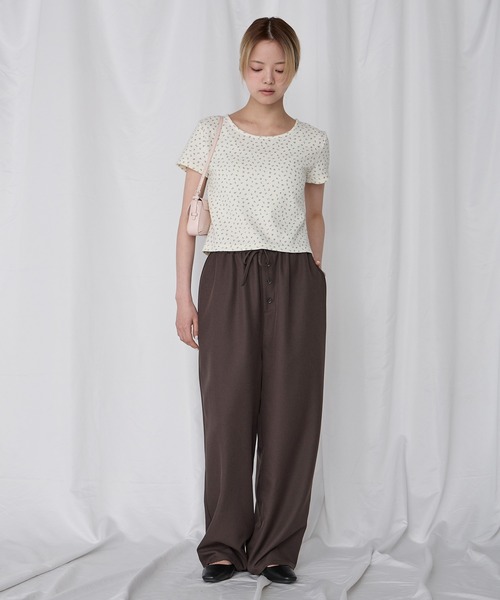 Unblend（アンブレンド）の「【Unblend】Uネック コンパクトアソート半袖Tシャツ（Tシャツ/カットソー・レディース・レッド/杢グレー/ネイビー/チャコール/アイボリー/ブラック・FREE）」の20枚目の写真