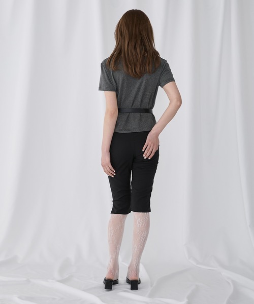 Unblend（アンブレンド）の「【Unblend】Uネック コンパクトアソート半袖Tシャツ（Tシャツ/カットソー・レディース・レッド/杢グレー/ネイビー/チャコール/アイボリー/ブラック・FREE）」の11枚目の写真