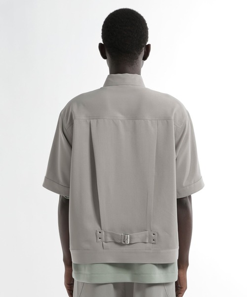 HARE（ハレ）の「【SET UP対応】メタルパーツトラッカーシャツブルゾン(HARE)（シャツ/ブラウス・メンズ・グレー/ブラック/パープル/ストライプ・SMALL/MEDIUM）」の21枚目の写真