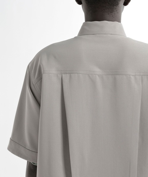 HARE（ハレ）の「【SET UP対応】メタルパーツトラッカーシャツブルゾン(HARE)（シャツ/ブラウス・メンズ・グレー/ブラック/パープル/ストライプ・SMALL/MEDIUM）」の14枚目の写真