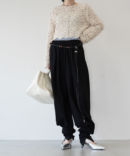 chuclla(チュクラ)の「ボリュームシルエットジョガーパンツ chw26s161(その他パンツ・レディース・ブルー/ブラック・M/S)」の3枚目の写真