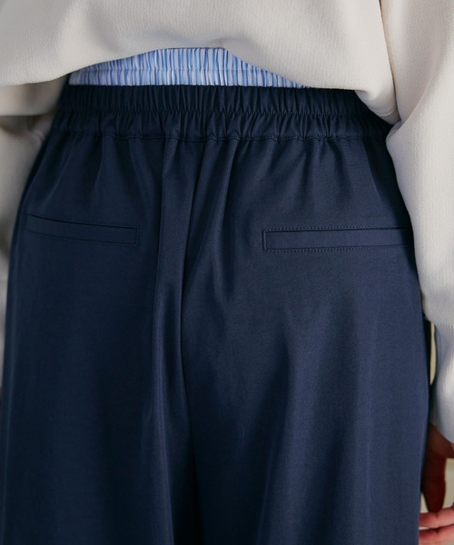 CROSS FUNCTION(クロスファンクション)の「《UV/吸水速乾》エブ楽 ダブルウエストイージーワイドパンツ【CROSS FUNCTION/クロスファンクション】(その他パンツ・レディース・チャコールグレー/ネイビー・M/L/LL)」の22枚目の写真