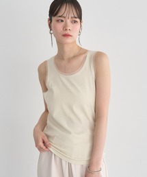 earth music&ecology | エッジチュールラメテレコタンクトップ(タンクトップ)