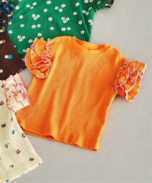 apres les cours | 【新色追加/WEB限定】ワッフルフリル半袖Tシャツ(Tシャツ/カットソー)