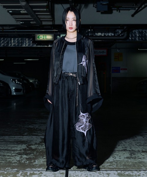 Ellno Loset(エルノロゼット)の「和スリーブアソート刺繍シアーブルゾン/SETUP対応(ブルゾン・メンズ・ブラック/ブラック系その他・LARGE/MEDIUM/SMALL)」の22枚目の写真