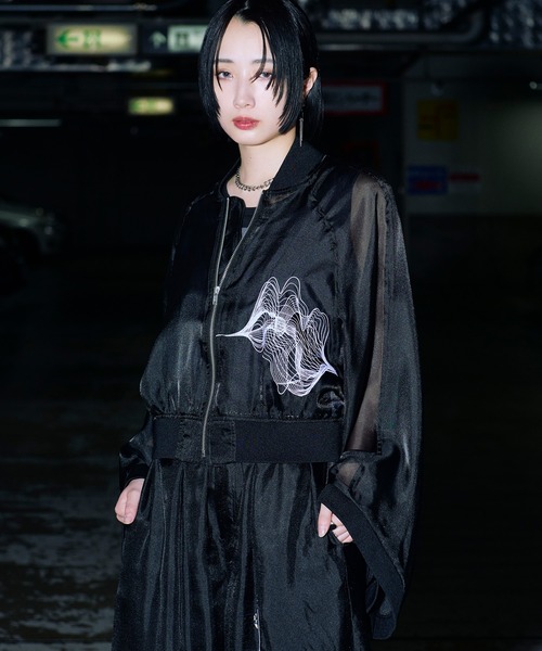 Ellno Loset(エルノロゼット)の「和スリーブアソート刺繍シアーブルゾン/SETUP対応(ブルゾン・メンズ・ブラック/ブラック系その他・LARGE/MEDIUM/SMALL)」の17枚目の写真