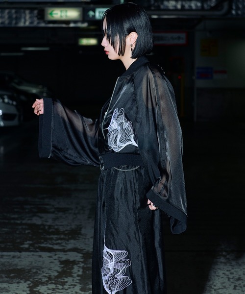 Ellno Loset(エルノロゼット)の「和スリーブアソート刺繍シアーブルゾン/SETUP対応(ブルゾン・メンズ・ブラック/ブラック系その他・LARGE/MEDIUM/SMALL)」の19枚目の写真