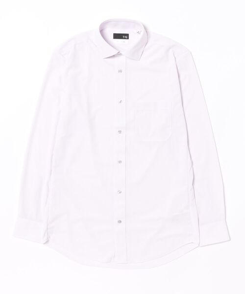 TAKA-Q(タカキュー)の「ワイシャツ メンズ ストレッチ 接触冷感 速乾 ノンアイロン アイスカプセル ワイドカラー 長袖 ビジネス ドレス NEWスタンダードフィット(ビジネスシャツ・メンズ・ピンク系その他・首回り37cm-裄丈80cm/首回り39cm-裄丈80cm/首回り39cm-裄丈84cm/首回り41cm-裄丈82cm/首回り41cm-裄丈86cm/首回り43cm-裄丈82cm/首回り43cm-裄丈86cm/首回り45cm-裄丈86cm)」の2枚目の写真