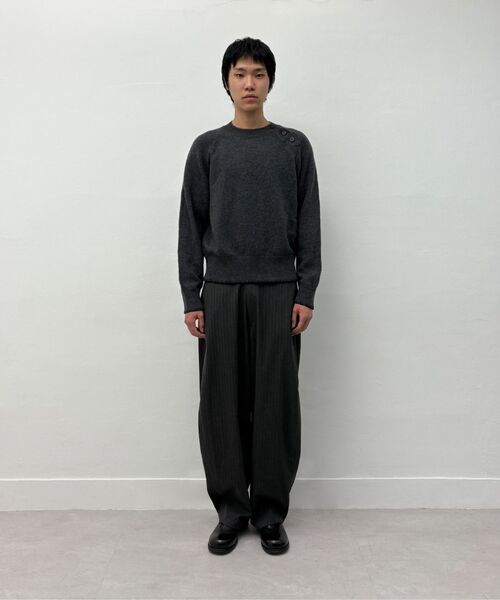 Millo Archive（ミロ アーカイブ）の「リフレクトストライプウールパンツ[チャコール]（その他パンツ・メンズ・その他・SMALL/MEDIUM/X-LARGE/LARGE）」の3枚目の写真