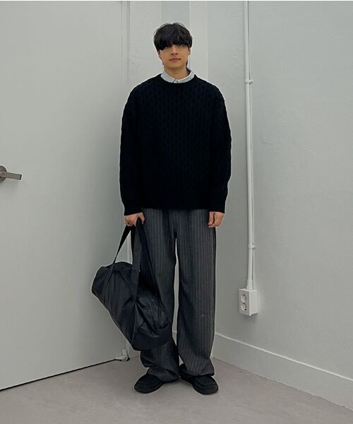 Millo Archive（ミロ アーカイブ）の「リフレクトストライプウールパンツ[チャコール]（その他パンツ・メンズ・その他・SMALL/MEDIUM/X-LARGE/LARGE）」の20枚目の写真