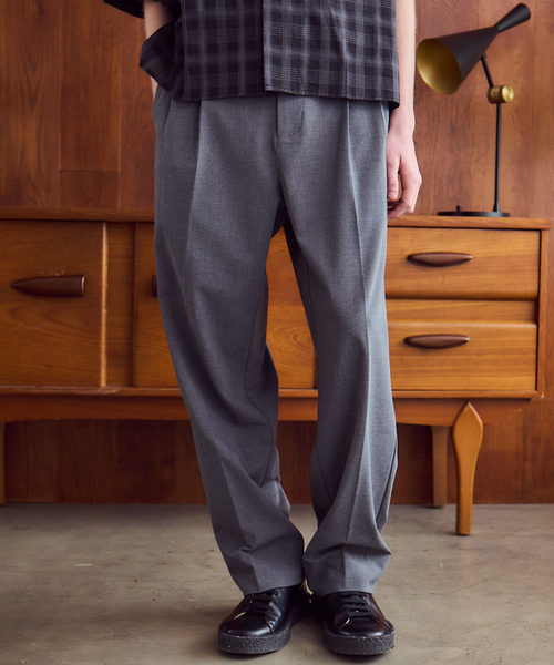 OSKR(オーエスケーアール)の「OSKR / オーエスケーアール ex Two Tuck TR Tapered Slacks(スラックス・メンズ・ブラック/グレー/ネイビー・LARGE/MEDIUM)」の10枚目の写真
