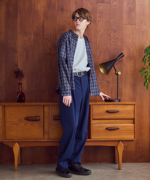 OSKR(オーエスケーアール)の「OSKR / オーエスケーアール ex Two Tuck TR Tapered Slacks(スラックス・メンズ・ブラック/グレー/ネイビー・LARGE/MEDIUM)」の13枚目の写真
