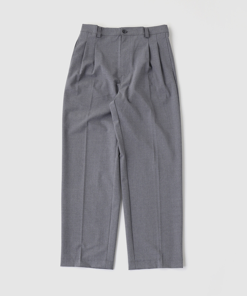 OSKR(オーエスケーアール)の「OSKR / オーエスケーアール ex Two Tuck TR Tapered Slacks(スラックス・メンズ・ブラック/グレー/ネイビー・LARGE/MEDIUM)」の17枚目の写真
