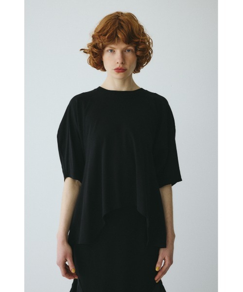 HeRIN.CYE（ヘリンドットサイ）の「Flare hem cut tops　　フレアヘムカットトップス（Tシャツ/カットソー・レディース・ホワイト/レッド/ブラック・FREE）」の2枚目の写真