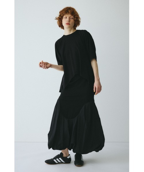 HeRIN.CYE（ヘリンドットサイ）の「Flare hem cut tops　　フレアヘムカットトップス（Tシャツ/カットソー・レディース・ホワイト/レッド/ブラック・FREE）」の4枚目の写真