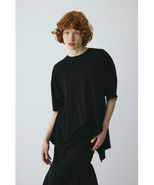 HeRIN.CYE（ヘリンドットサイ）の「Flare hem cut tops　　フレアヘムカットトップス（Tシャツ/カットソー・レディース・ホワイト/レッド/ブラック・FREE）」の5枚目の写真