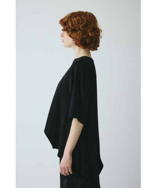 HeRIN.CYE（ヘリンドットサイ）の「Flare hem cut tops　　フレアヘムカットトップス（Tシャツ/カットソー・レディース・ホワイト/レッド/ブラック・FREE）」の6枚目の写真