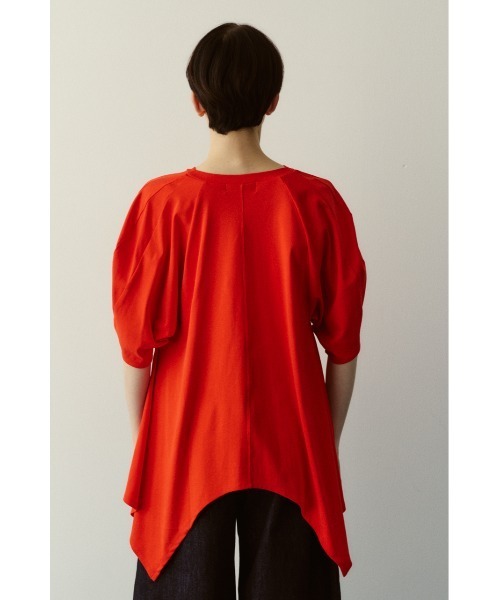 HeRIN.CYE（ヘリンドットサイ）の「Flare hem cut tops　　フレアヘムカットトップス（Tシャツ/カットソー・レディース・ホワイト/レッド/ブラック・FREE）」の22枚目の写真