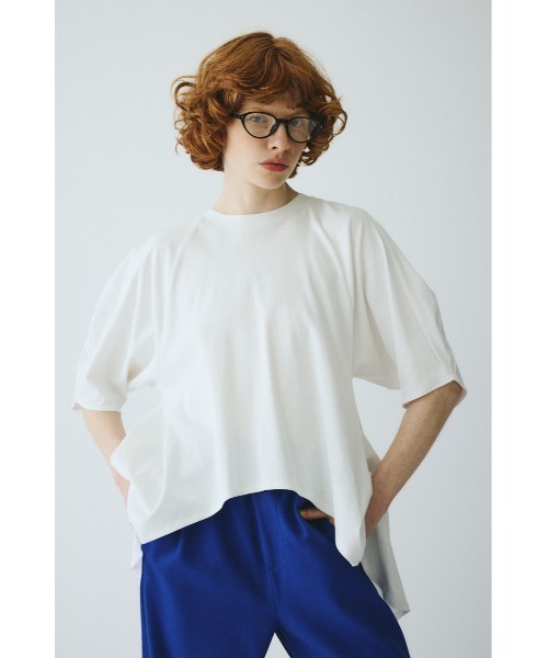 HeRIN.CYE（ヘリンドットサイ）の「Flare hem cut tops　　フレアヘムカットトップス（Tシャツ/カットソー・レディース・ホワイト/レッド/ブラック・FREE）」の11枚目の写真