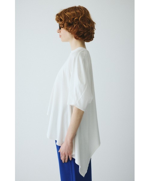 HeRIN.CYE（ヘリンドットサイ）の「Flare hem cut tops　　フレアヘムカットトップス（Tシャツ/カットソー・レディース・ホワイト/レッド/ブラック・FREE）」の12枚目の写真