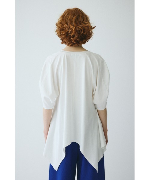 HeRIN.CYE（ヘリンドットサイ）の「Flare hem cut tops　　フレアヘムカットトップス（Tシャツ/カットソー・レディース・ホワイト/レッド/ブラック・FREE）」の13枚目の写真