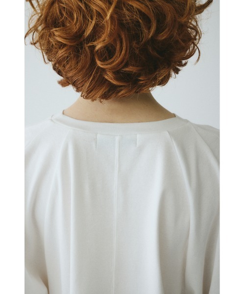 HeRIN.CYE（ヘリンドットサイ）の「Flare hem cut tops　　フレアヘムカットトップス（Tシャツ/カットソー・レディース・ホワイト/レッド/ブラック・FREE）」の15枚目の写真